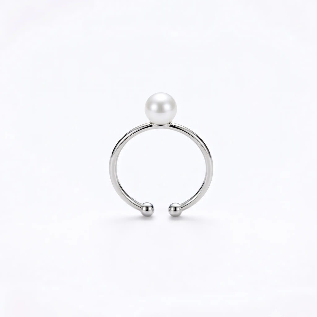 7-7.5mm Japanese Akoya Pearl Open Ring