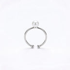 7-7.5mm Japanese Akoya Pearl Open Ring