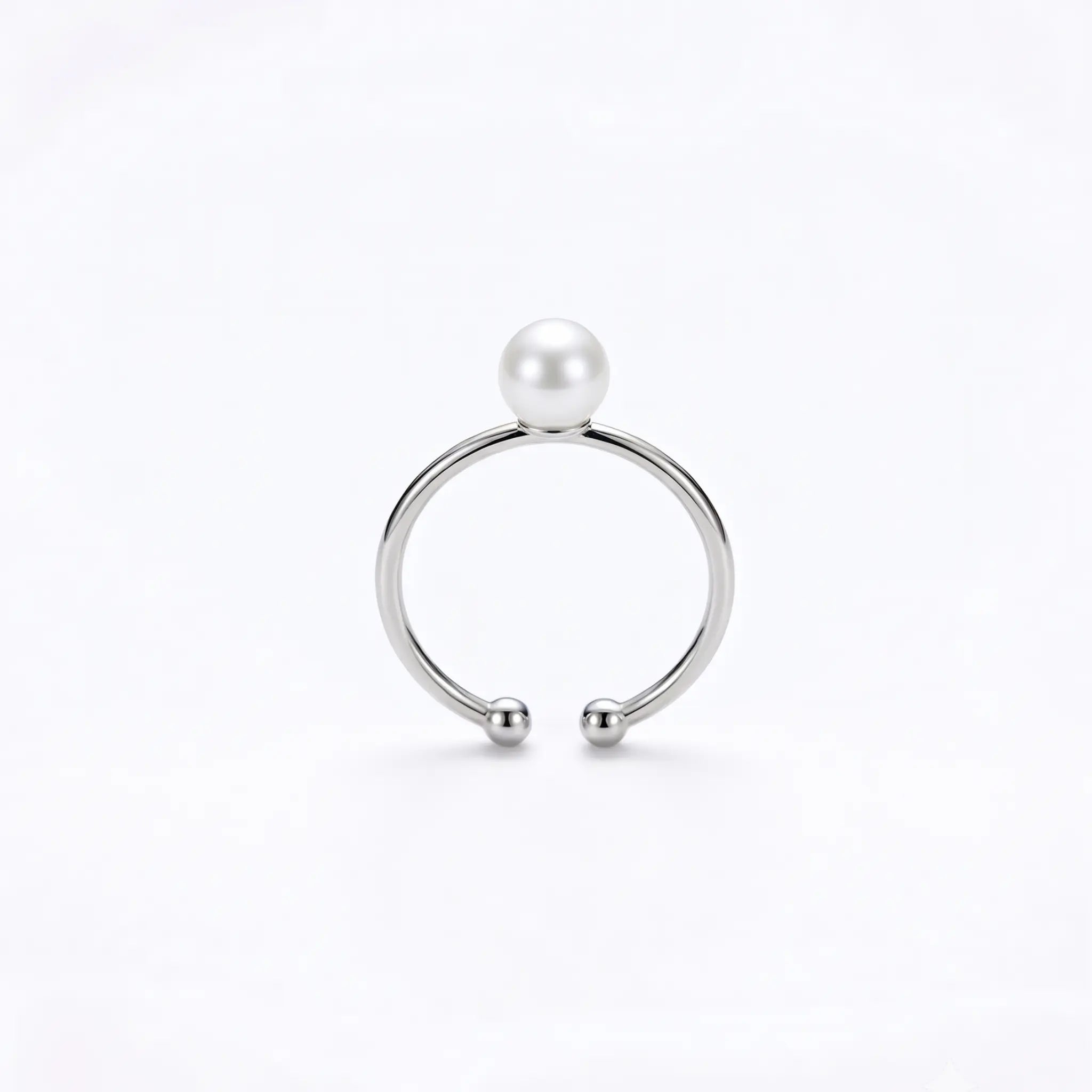 7-7.5mm Japanese Akoya Pearl Open Ring