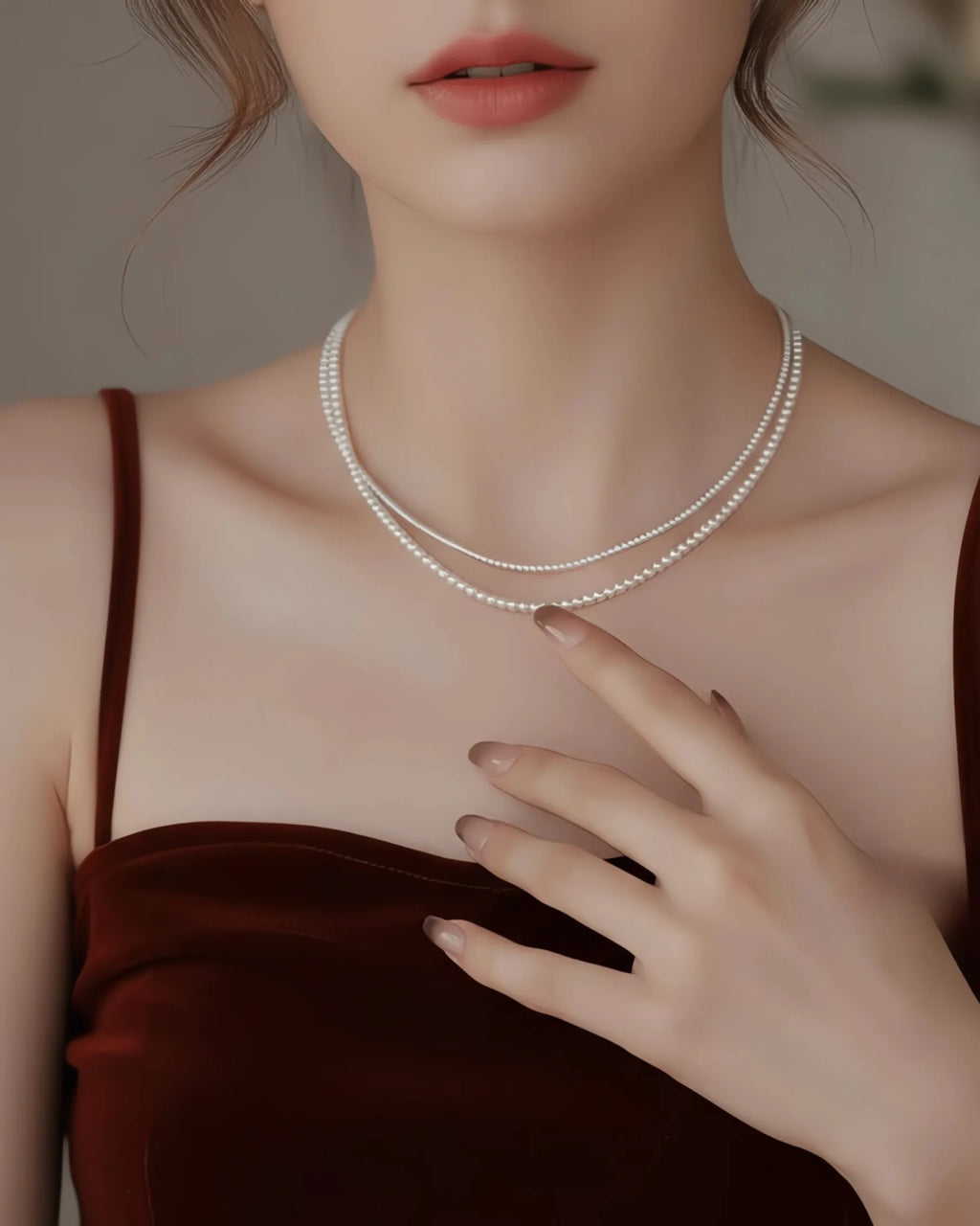 Mist – AAA Micro Seed Pearl Layering Necklace