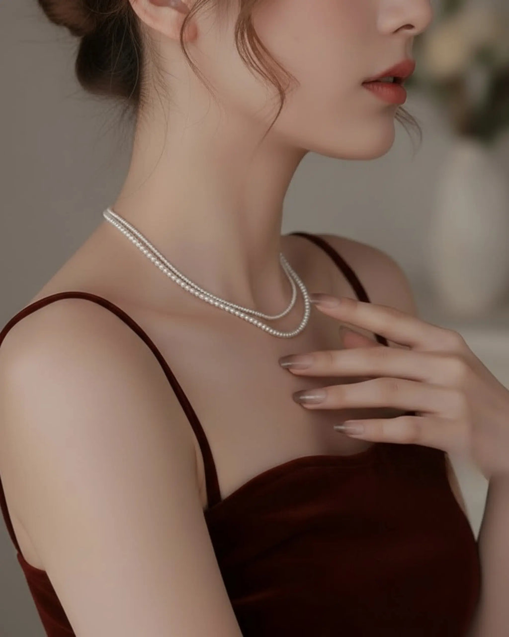 Mist – AAA Micro Seed Pearl Layering Necklace