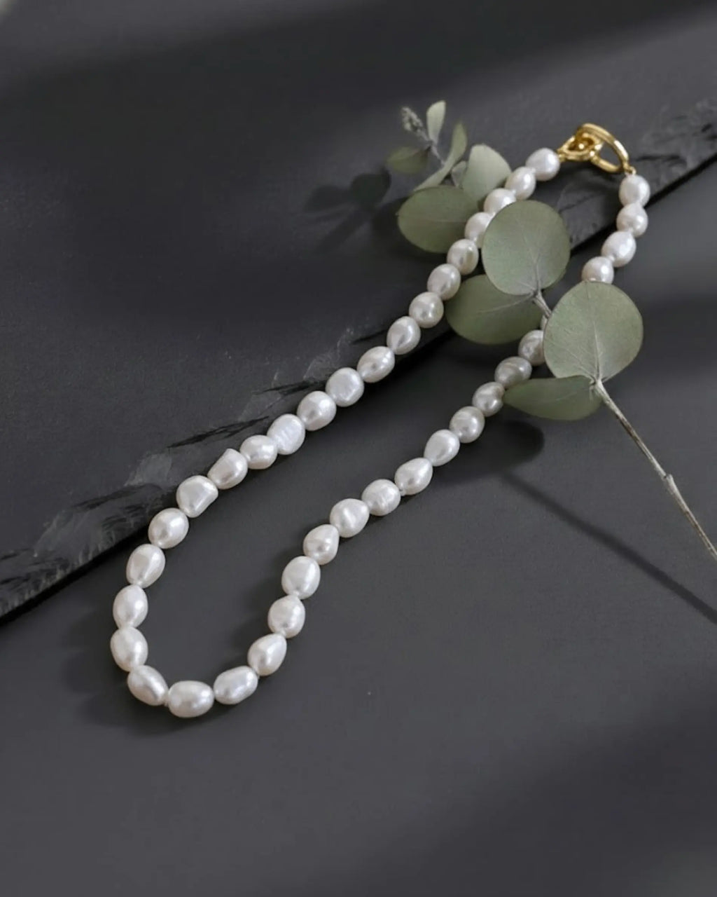 Nova - Oversized Natural Baroque Pearl Statement Necklace