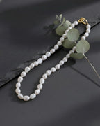 Nova - Oversized Natural Baroque Pearl Statement Necklace
