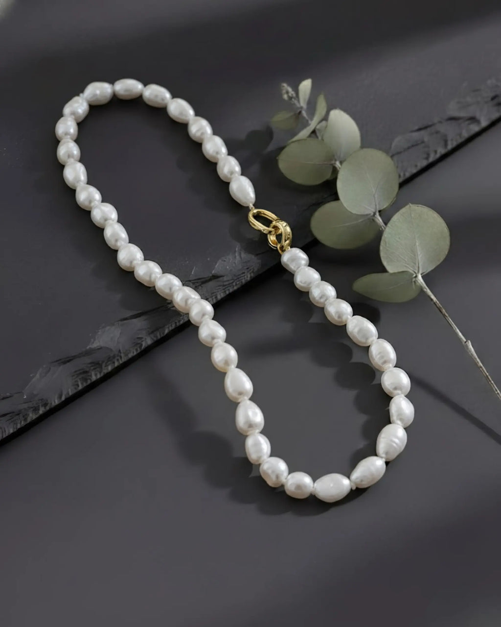 Nova - Oversized Natural Baroque Pearl Statement Necklace