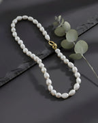 Nova - Oversized Natural Baroque Pearl Statement Necklace