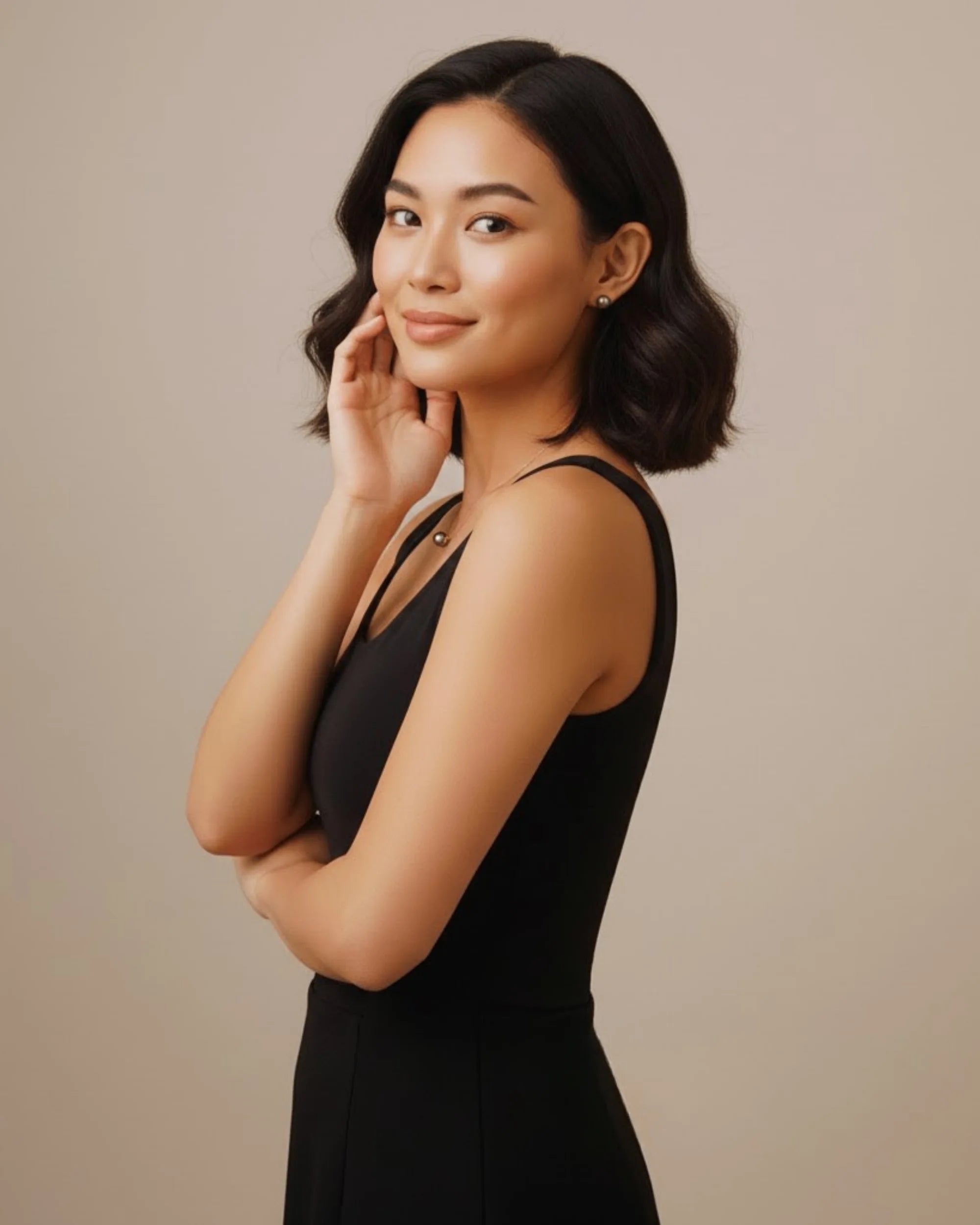 Obsidiana – AAA+ Tahitian Black Pearl Pendant 18K Solid Gold