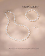 Pavise -  AAA Freshwater Timeless 3-Piece Elegance Pearl Three Set