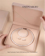 Pavise -  AAA Freshwater Timeless 3-Piece Elegance Pearl Three Set