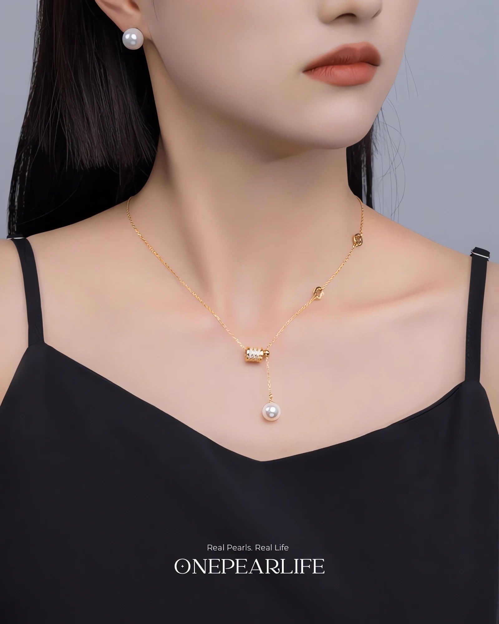 PetiteWaist – AAA+ Premium Akoya Sea Pearl Y-Shaped Pendant
