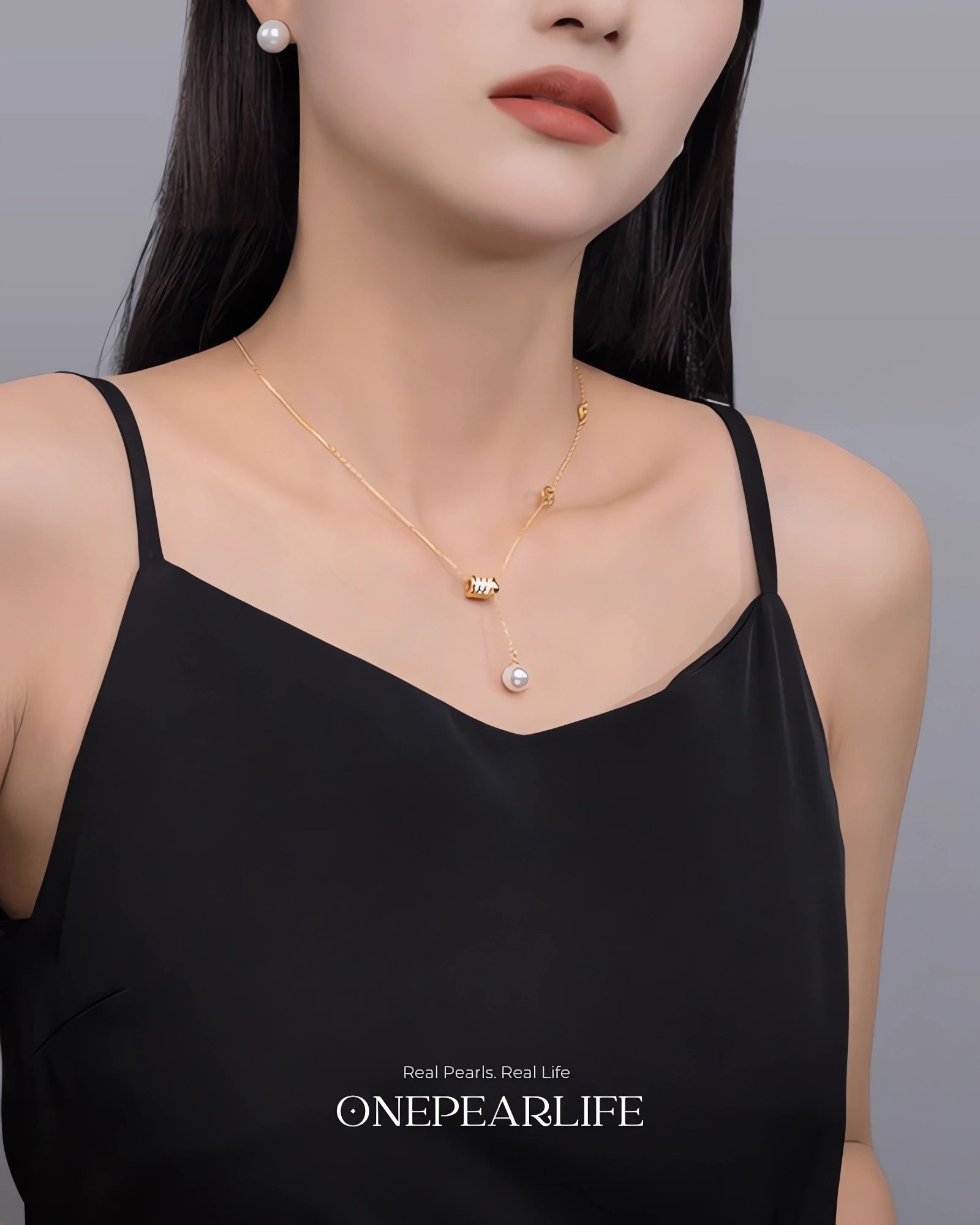 PetiteWaist – AAA+ Premium Akoya Sea Pearl Y-Shaped Pendant