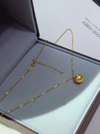 18K Gold South Sea Golden Pearl Y Pendant, 10-10.5mm Rare Gold Pearl Necklace
