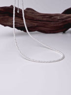 2-3mm Tiny Baroque Pearl Necklace, S925 Sterling Silver Minimalist Seed Pearl Choker