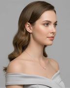 Revelation - AAA Natural Freshwater Pearl V-Shaped "Necklace Contour" Pendant