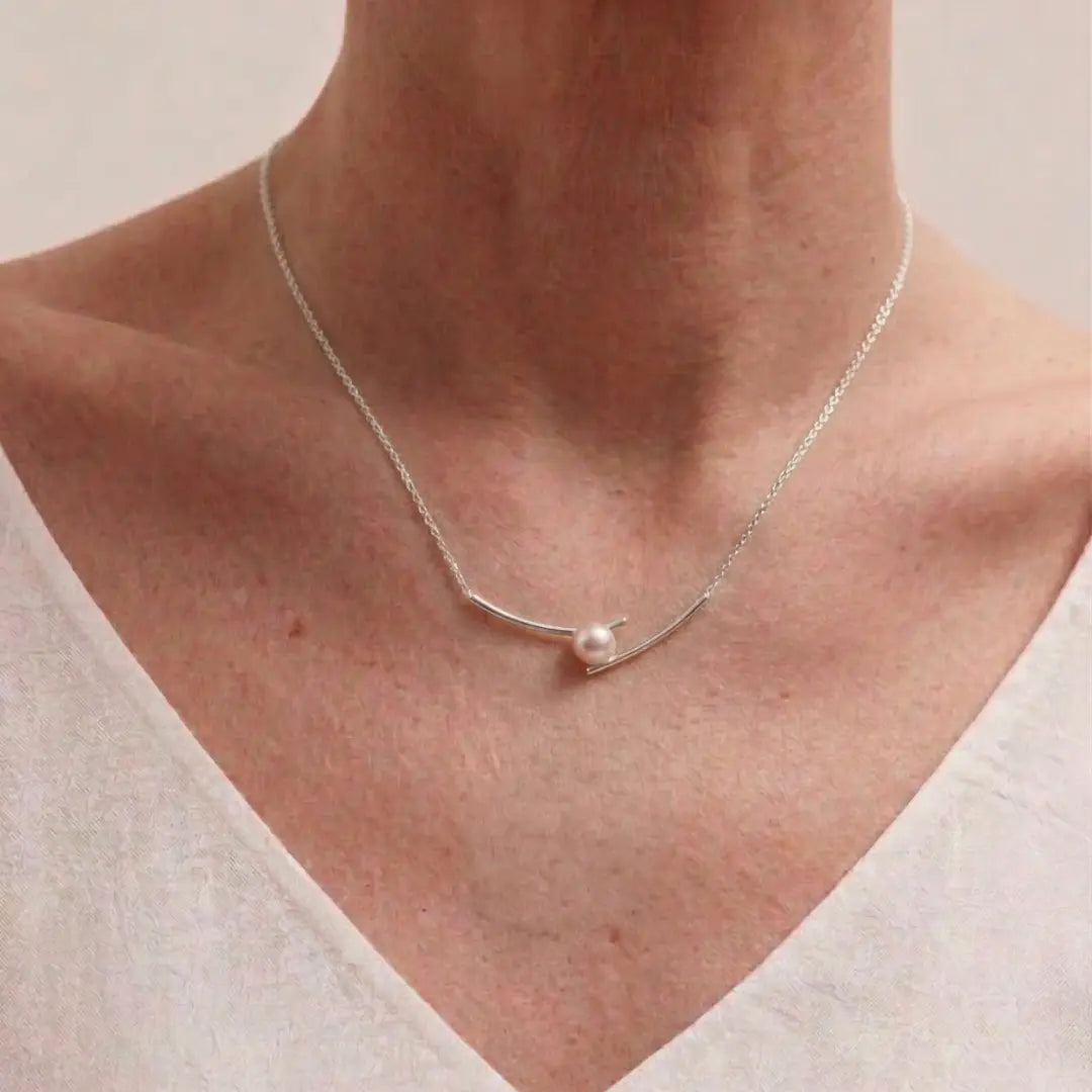 7-7.5mm Akoya Solitaire Pearl Necklace