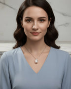 Shira – AAA Quality Natural Freshwater White Shimmer Pearl Pendant