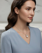 Shira – AAA Quality Natural Freshwater White Shimmer Pearl Pendant