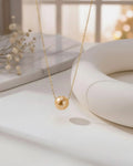 Solara - Minimalist AAA+ South Sea Golden Pearl Pendant in 18K Solid Gold