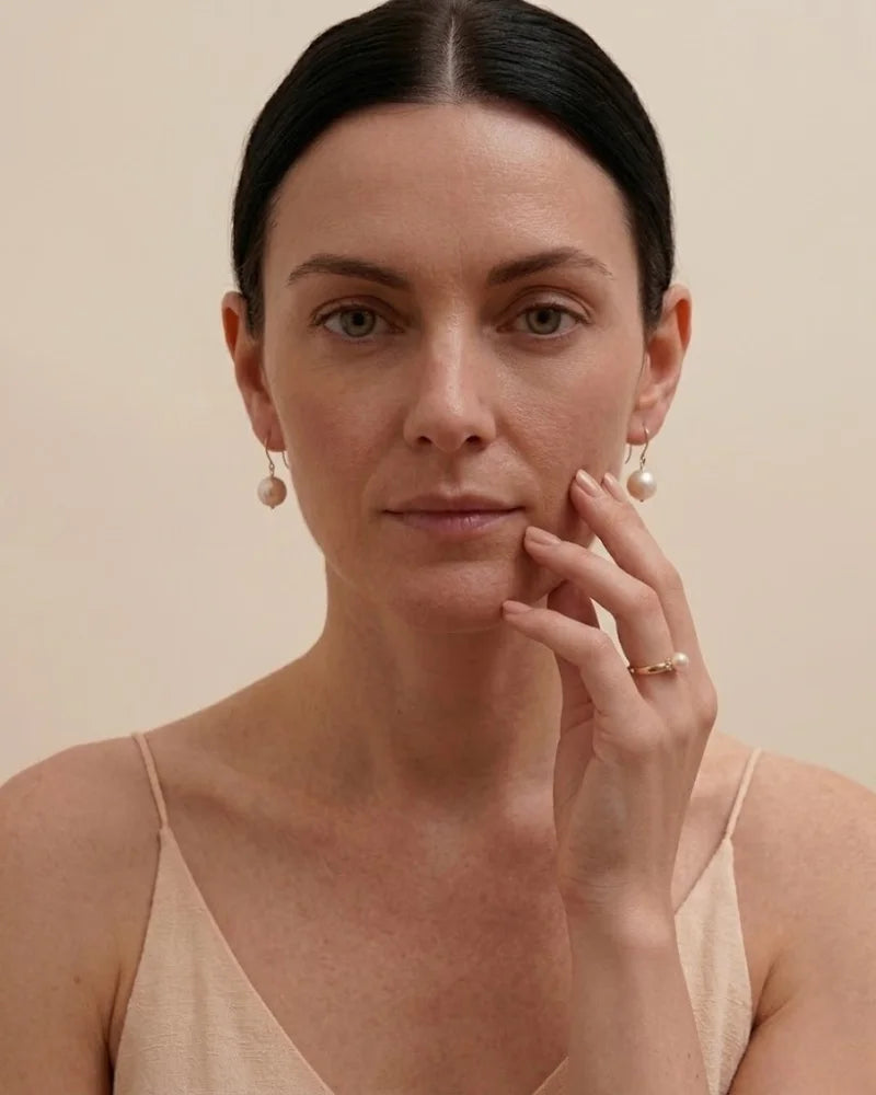 7-7.5mm AAA+ Japanese Akoya Pearl Ring