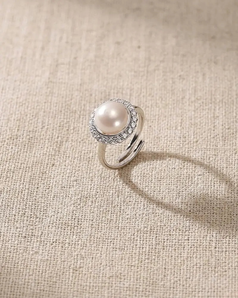 10-10.5mm Large Freshwater Adjustable Pearl Ring