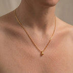 Versatile 2-Piece Set: Dainty Gold Bead and Freshwater Pearl Layering Necklace