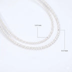 Ultra-Dainty 2-2.5mm Round Pearl Necklace - Minimalist 925 Silver Choker