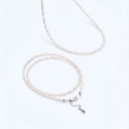 Ultra-Dainty 2-2.5mm Round Pearl Necklace - Minimalist 925 Silver Choker