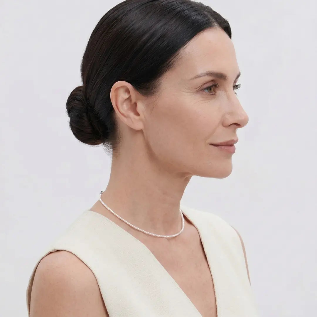 Onepearlife Ultra-Dainty 2mm Seed Pearl Necklace