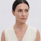 Ultra-Dainty 2-2.5mm Round Pearl Necklace - Minimalist 925 Silver Choker