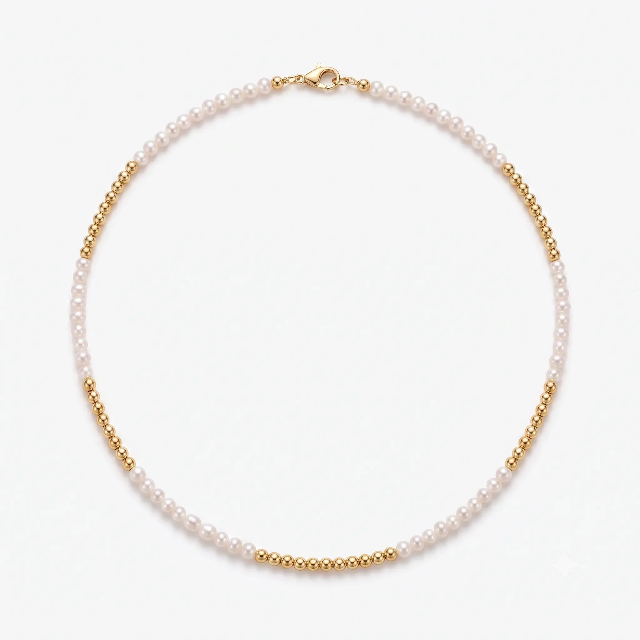 2–2.5mm mini freshwater pearl necklace featuring a delicate strand design with a minimalist elegant silhouette.