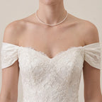 18K Solid Gold Dainty Pearl Jewelry Set | 2-2.5mm Skinny Choker Necklace & 3mm Freshwater Studs