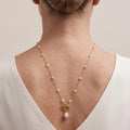 18K Gold Vermeil Vintage Baroque Pearl Necklace, Sterling Silver Jewelry