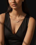 Virelle – AAA Grade Natural Freshwater Pearl Arc Necklace