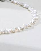 Vivia - AAA Mini Baroque Pearl Petal Necklace 925 Silver