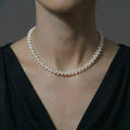 Baroque Pearl Wheat Necklace, 5-6mm Vintage Inspired White Pearl Jewelry